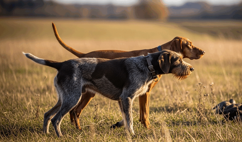 wirehaired pointing griffon and vizsla side by side in an op 20260303 071014