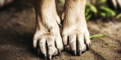 Muddy paws